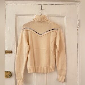 Rodebjer Merino Ecru Kerry Sweater in S